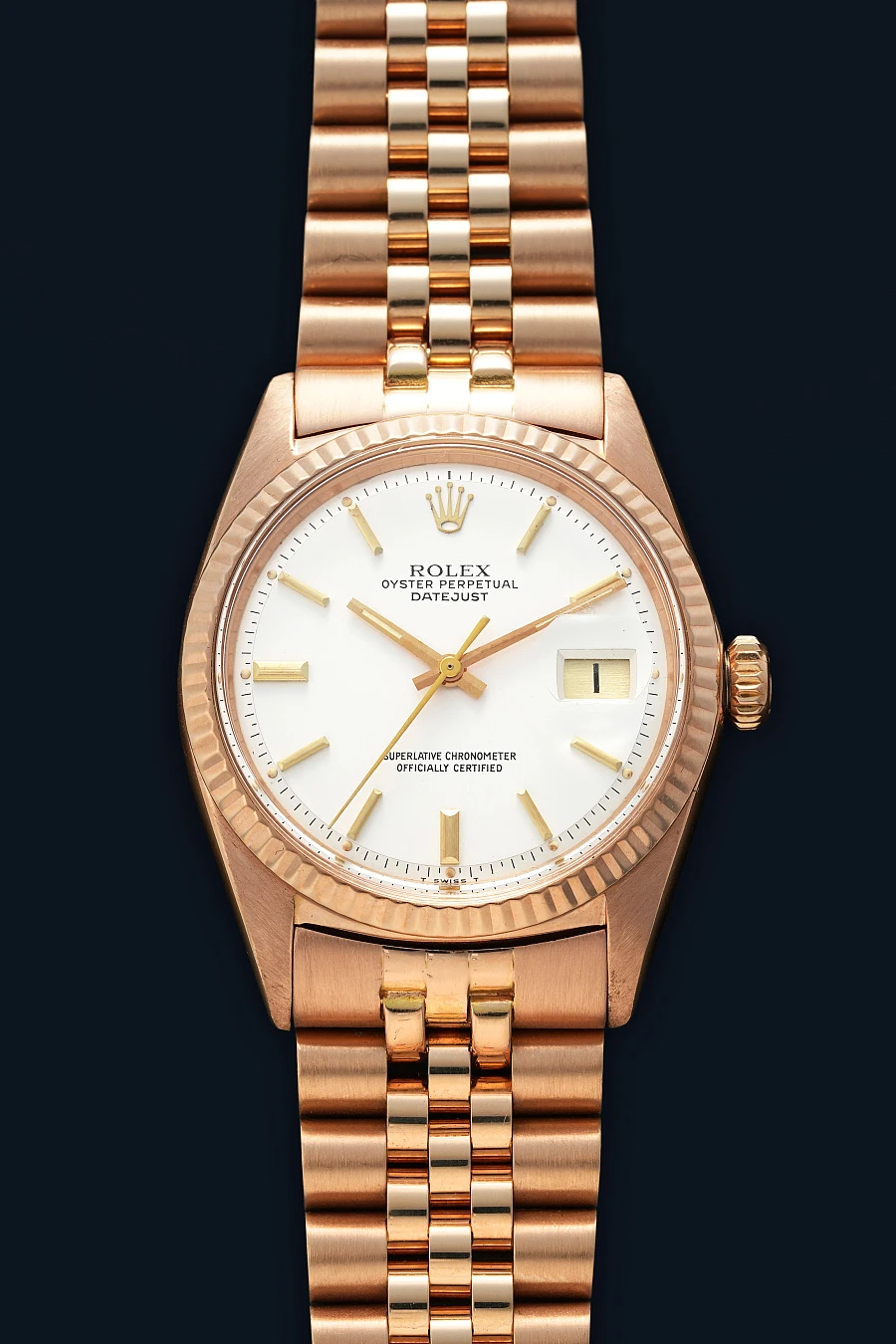 Datejust Ref. 1601 in 18k Rose Gold