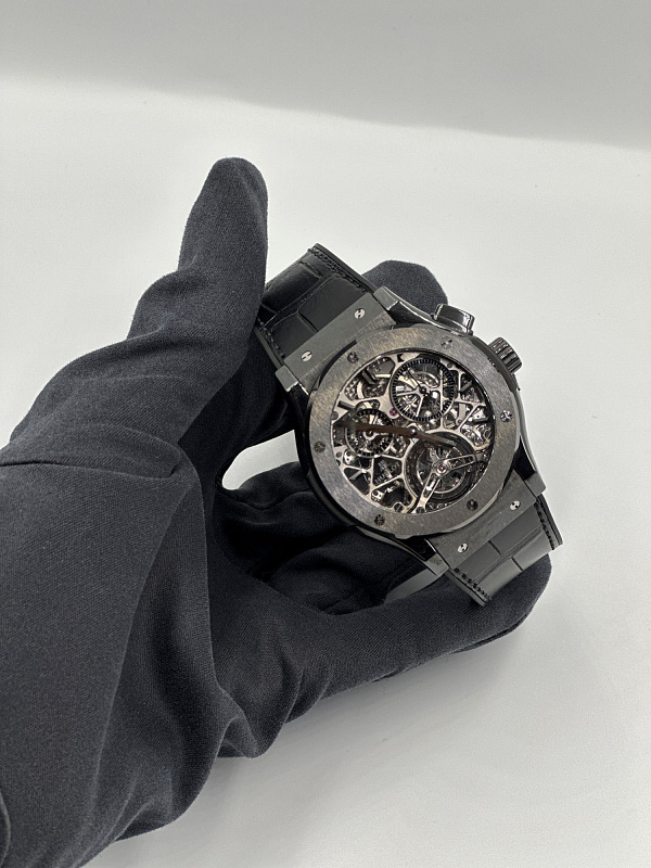 Classic Fusion Tourbillion Skeleton Ceramic All Black Limited Edition
