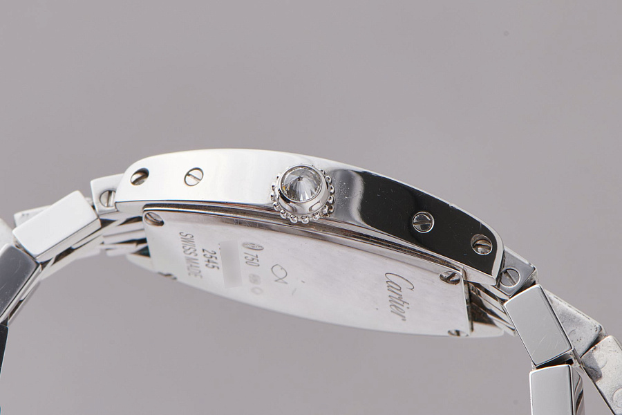 Mini Tonneau in 18k White Gold