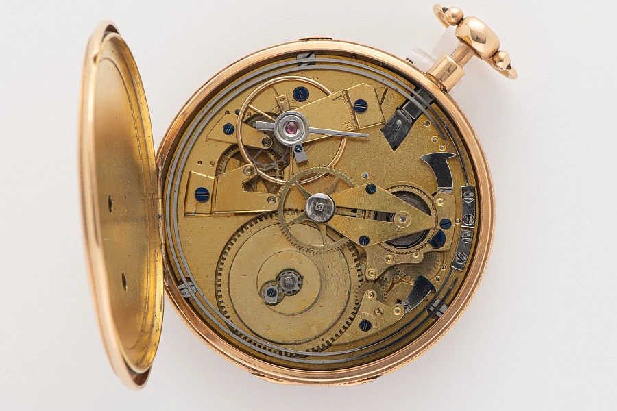 Breguet-Style Quarter Repeater Pocket Watch in 18k Yellow Gold