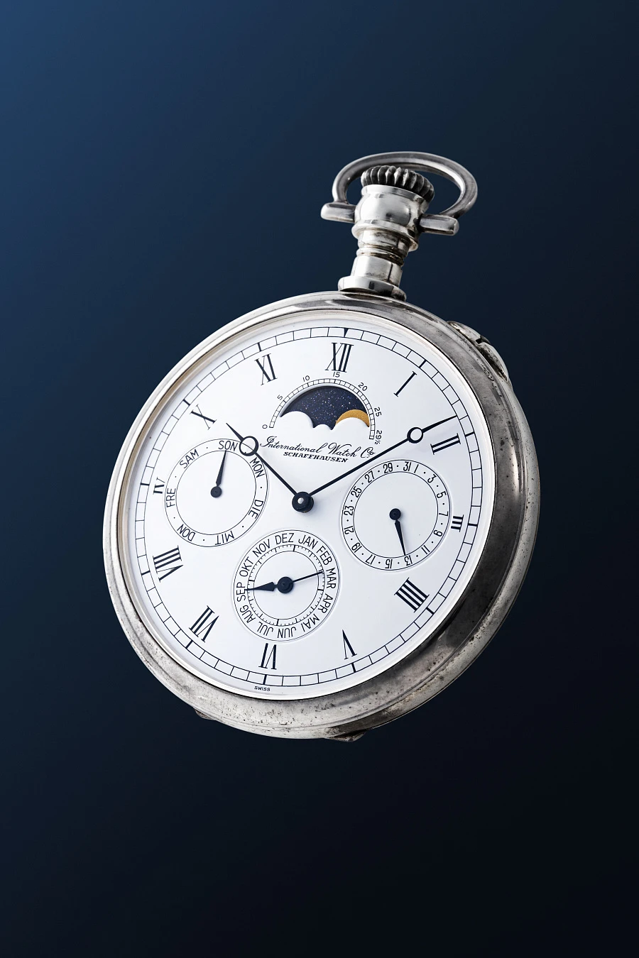 Annual Calendar Pocket Watch Ref. 5502 in 925 Sterling Silver