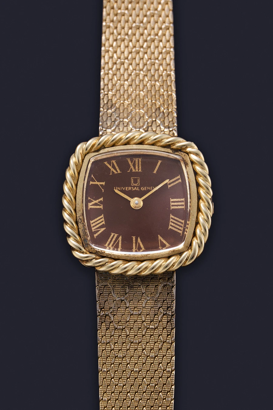 Rope Bezel Ladies Watch in 14k Yellow Gold