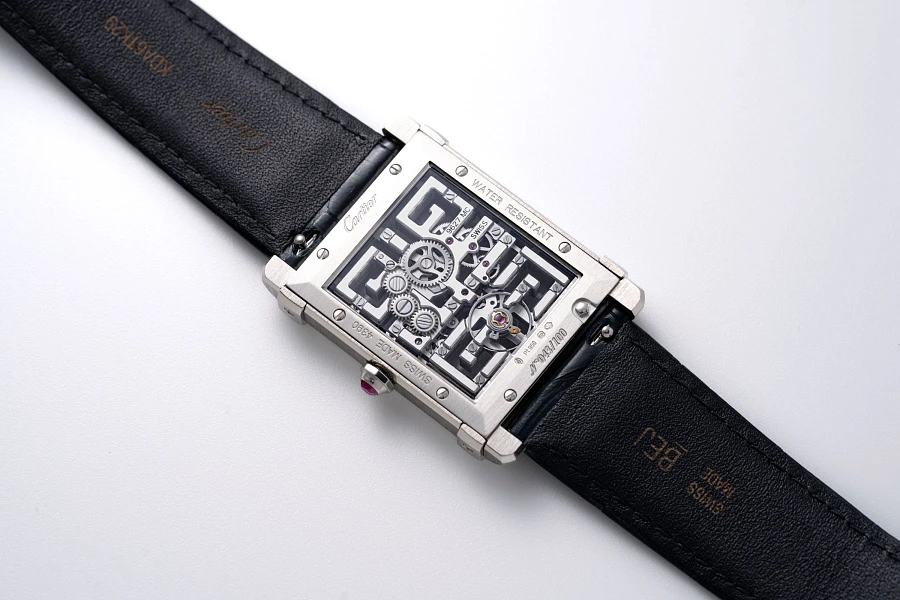 Collection Privée Tank Chinoise Skeleton Ref. CRWHTA0015 in Platinum