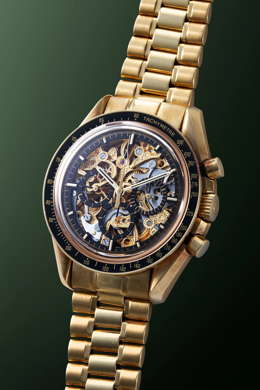 Skeletonized Speedmaster by Armin Strom Ref. 36965081 in 18k Yellow Gold