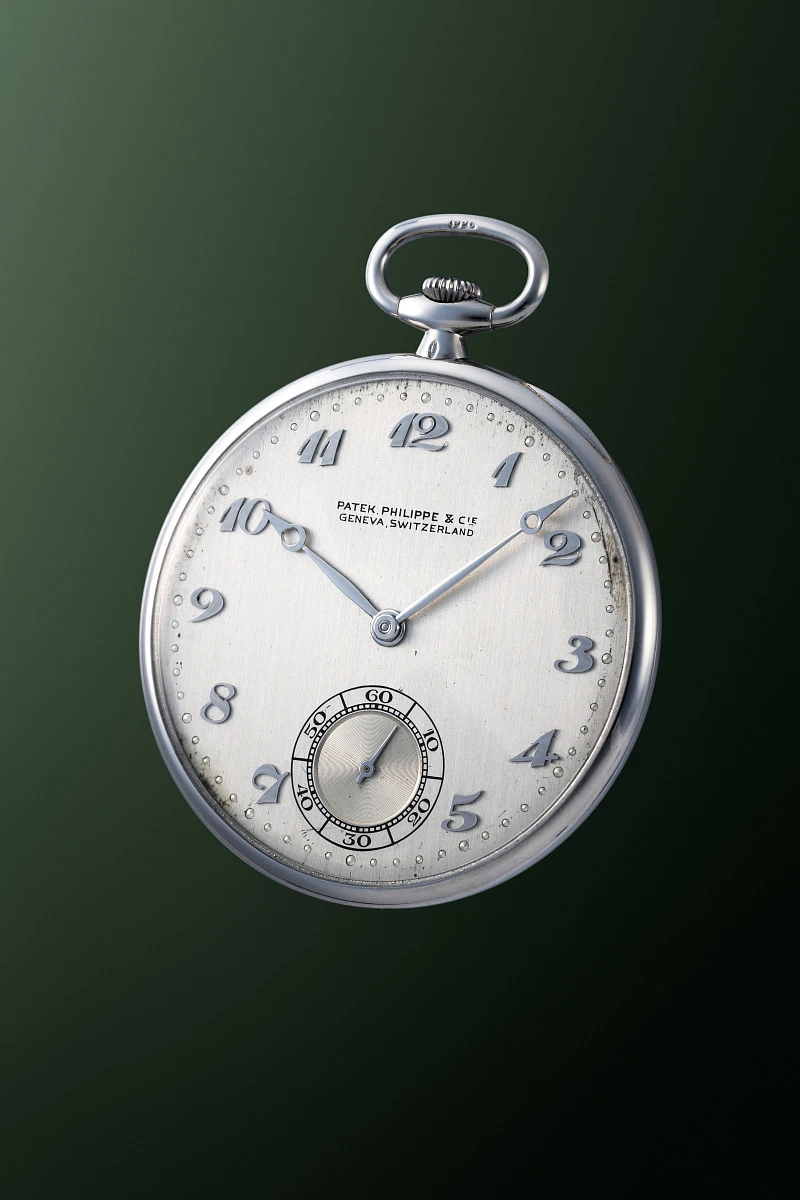 Pocket Watch with Breguet Numerals in Platinum