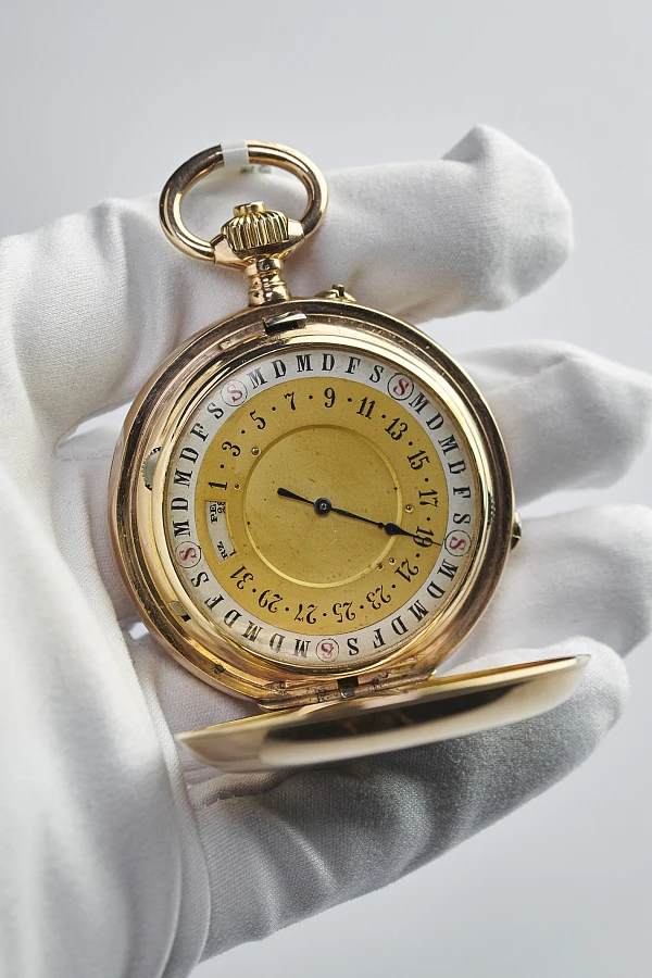 Lépine pocket watch with full calendar