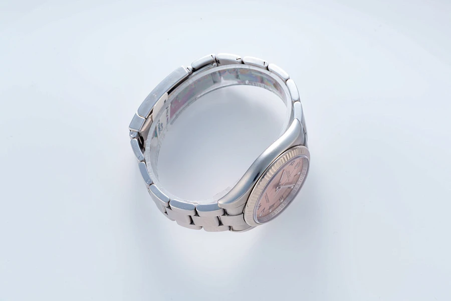 Oyster Perpetual Salmon Dial Ref. 116034 in Stainless Steel