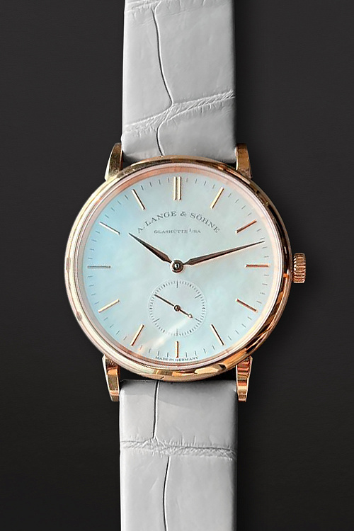 Saxonia Rose Gold Mother of Pearl Dial