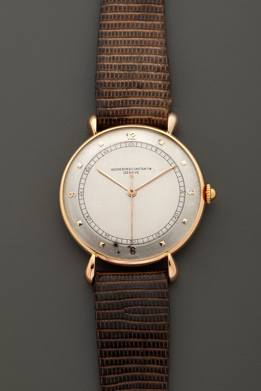 Dress Watch with Teardrop Lugs in 18k Rose Gold