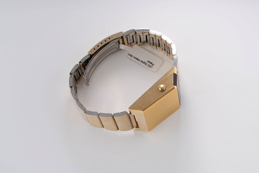 LED Digital Watch Gold Plated