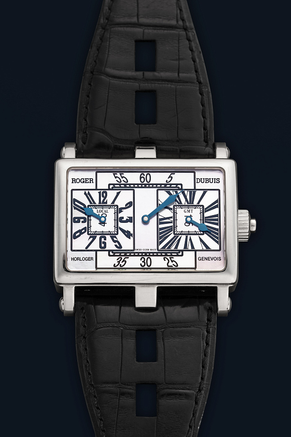 Too Much GMT with Mother of Pearl Dial in 18k White Gold