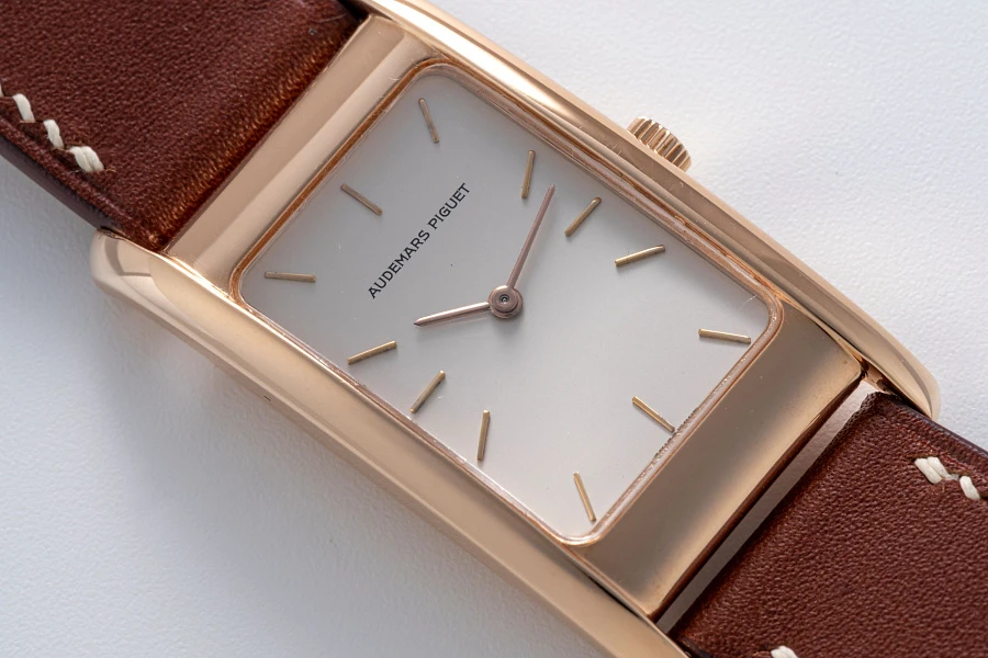 Elongated Edward Piguet Tank Ref. 15015 in 18k Rose Gold