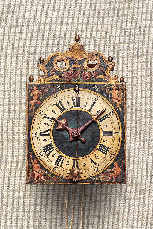 Wooden "Appenzeller" Wall Clock attributed to Johannes Müller