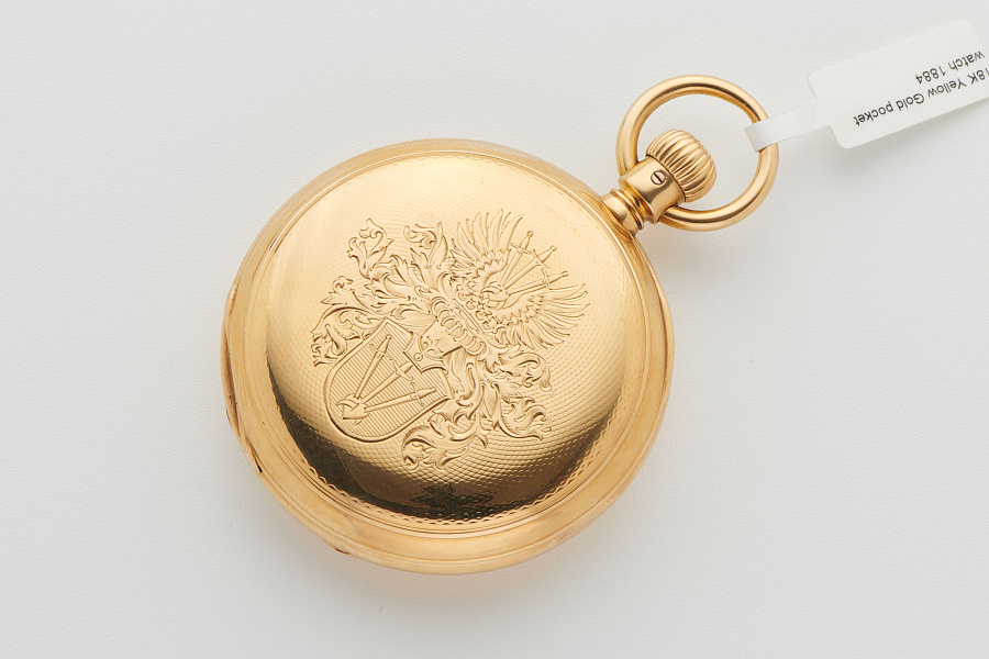 18K Yellow Gold pocket watch 1884