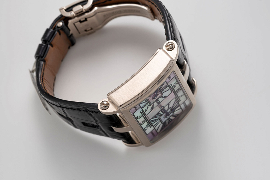 Too Much GMT with Mother of Pearl Dial in 18k White Gold