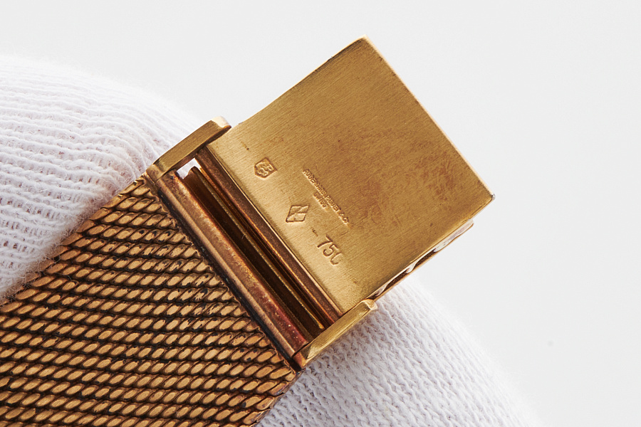 TV-Dial Dress Watch Ref. 99 in 18k Yellow Gold with Heavy Pink Patina