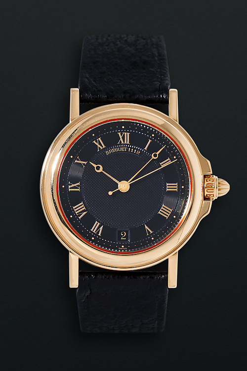 Marine Automatique 3400 Yellow Gold Black Dial