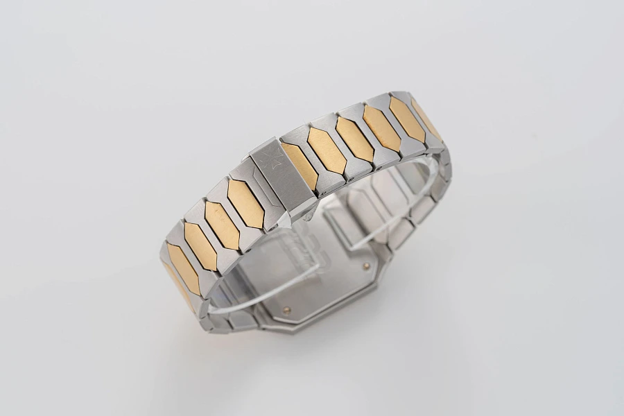 222 Square 'Saudi Dial' Ref. 46004 in Stainless Steel and 18k Yellow Gold