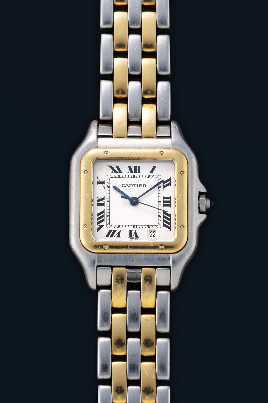 Panthère Ref. 1100 in Stainless Steel and 18k Yellow Gold