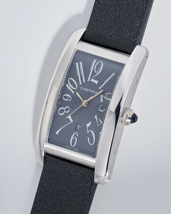 Tank Américaine Large Model White Gold Automatic