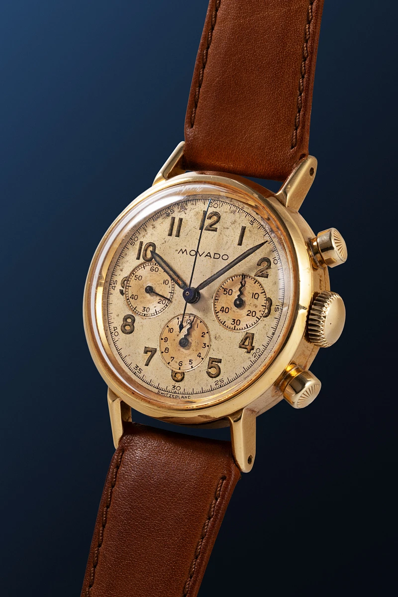 Vintage M90 Chronograph Ref. 9018 in 18k Yellow Gold