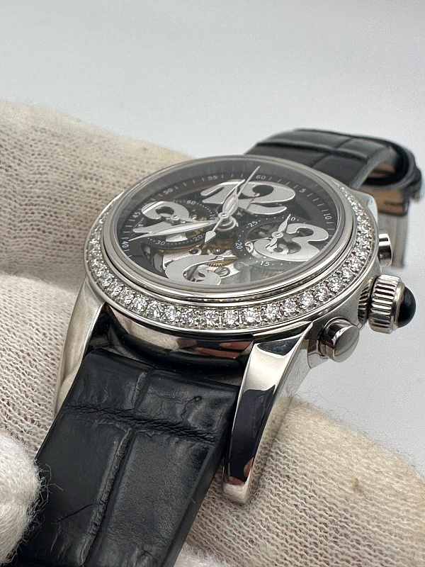 Lady Small Chronograph Stainless Steel Diamonds
