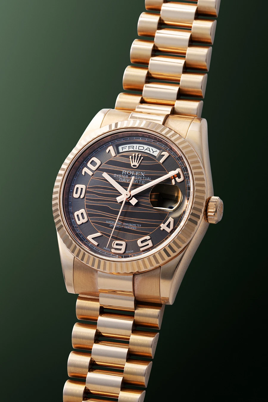 Day-Date Ref. 118235 in 18k Rose Gold