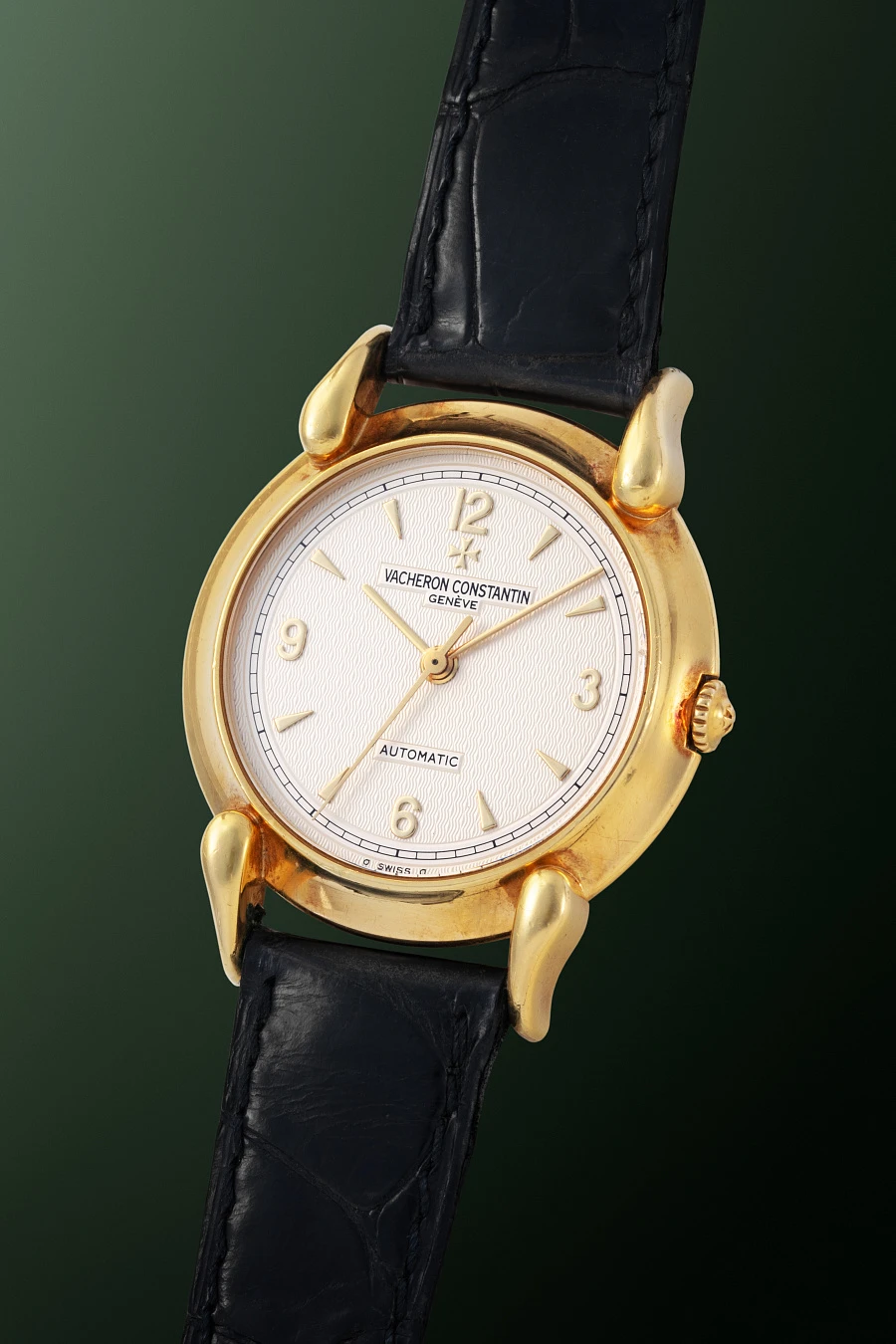 Fancy Lugs Automatic Dress Watch Ref. 48003 in 18k Yellow Gold