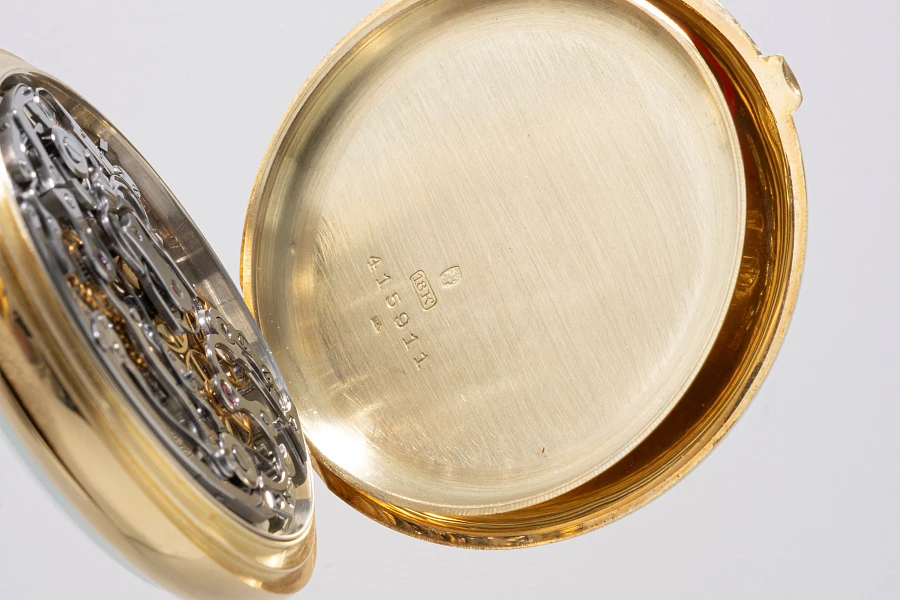 Split-Seconds Chronograph Pocket Watch in 18k Yellow Gold