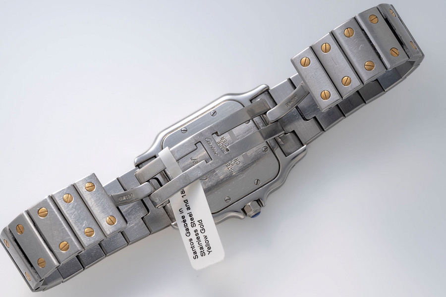 Santos Galbée Ref. 1566 in Stainless Steel and 18k Yellow Gold