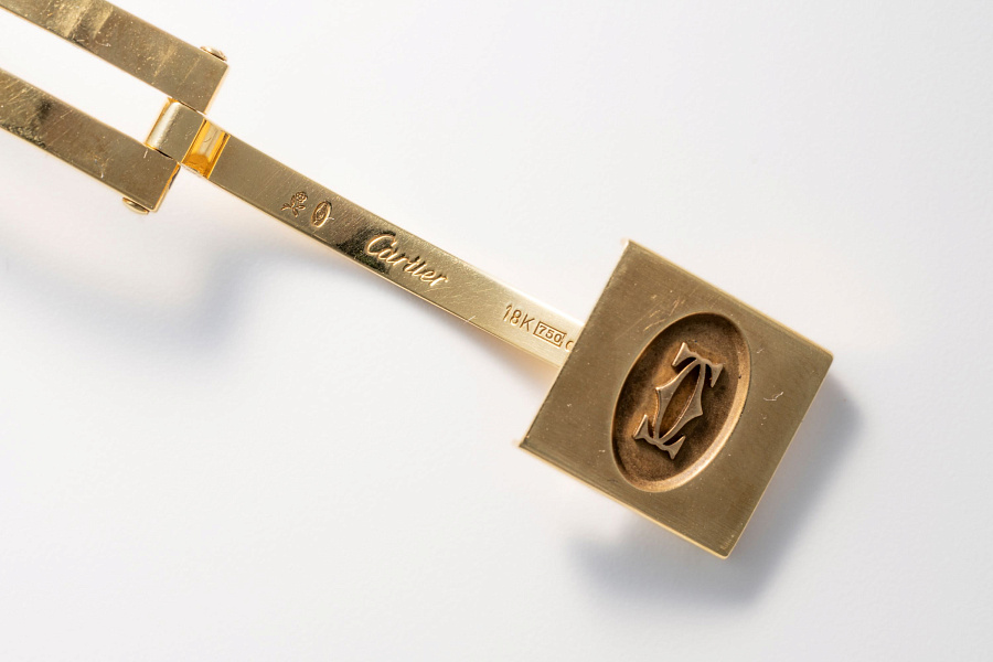 Santos Octagonal Ref. 2965 in 18k Yellow Gold