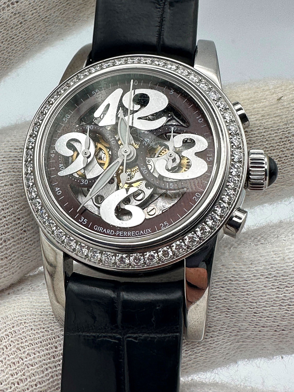 Lady Small Chronograph Stainless Steel Diamonds