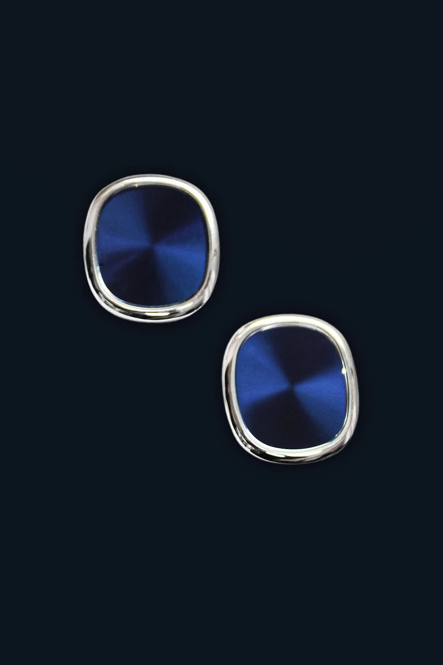 Golden Ellipse Cufflinks in 18k White Gold 28.01 g