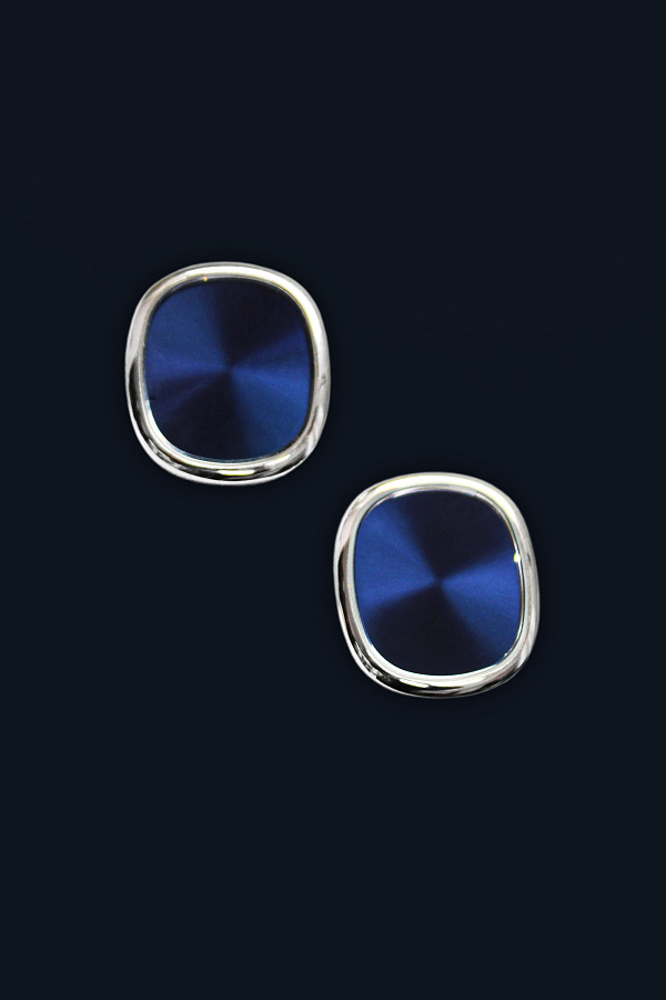 Golden Ellipse Cufflinks in 18k White Gold 28.01 g
