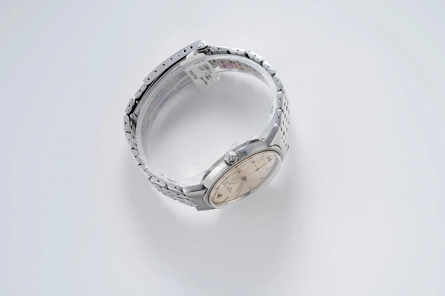 Calatrava Ref. 3466 in Stainless Steel on Gay Frères Bracelet