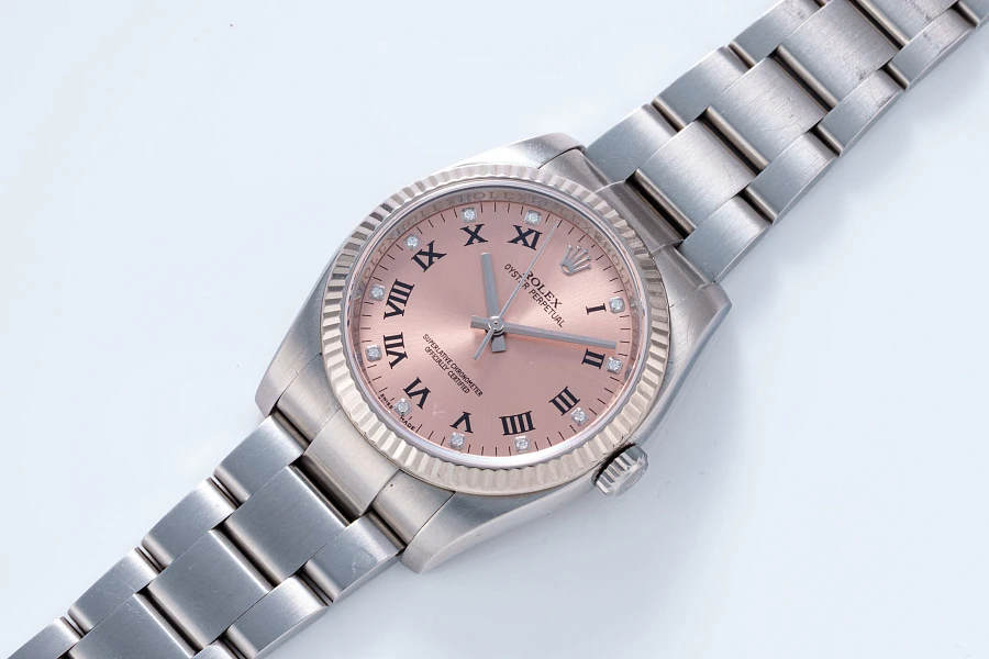 Oyster Perpetual Salmon Dial Ref. 116034 in Stainless Steel