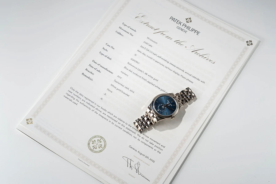 Annual Calendar Ref. 5396/1G in 18k White Gold