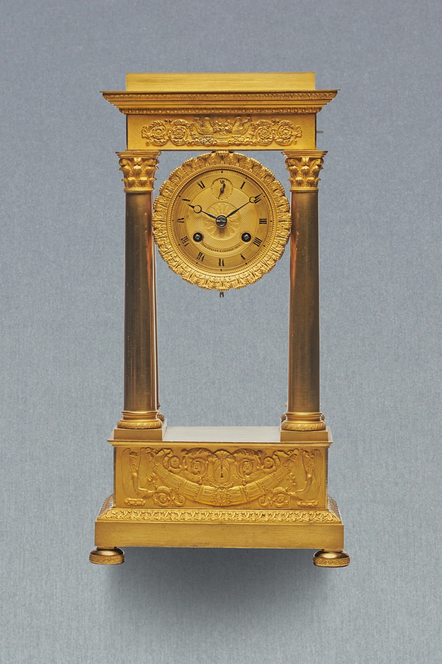 French Portal Clock "Toussaint à Chateau -Dun"