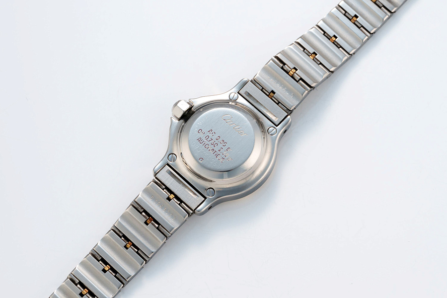 Santos Octagon Ref. 0907 in Stainless Steel and 18k Yellow Gold