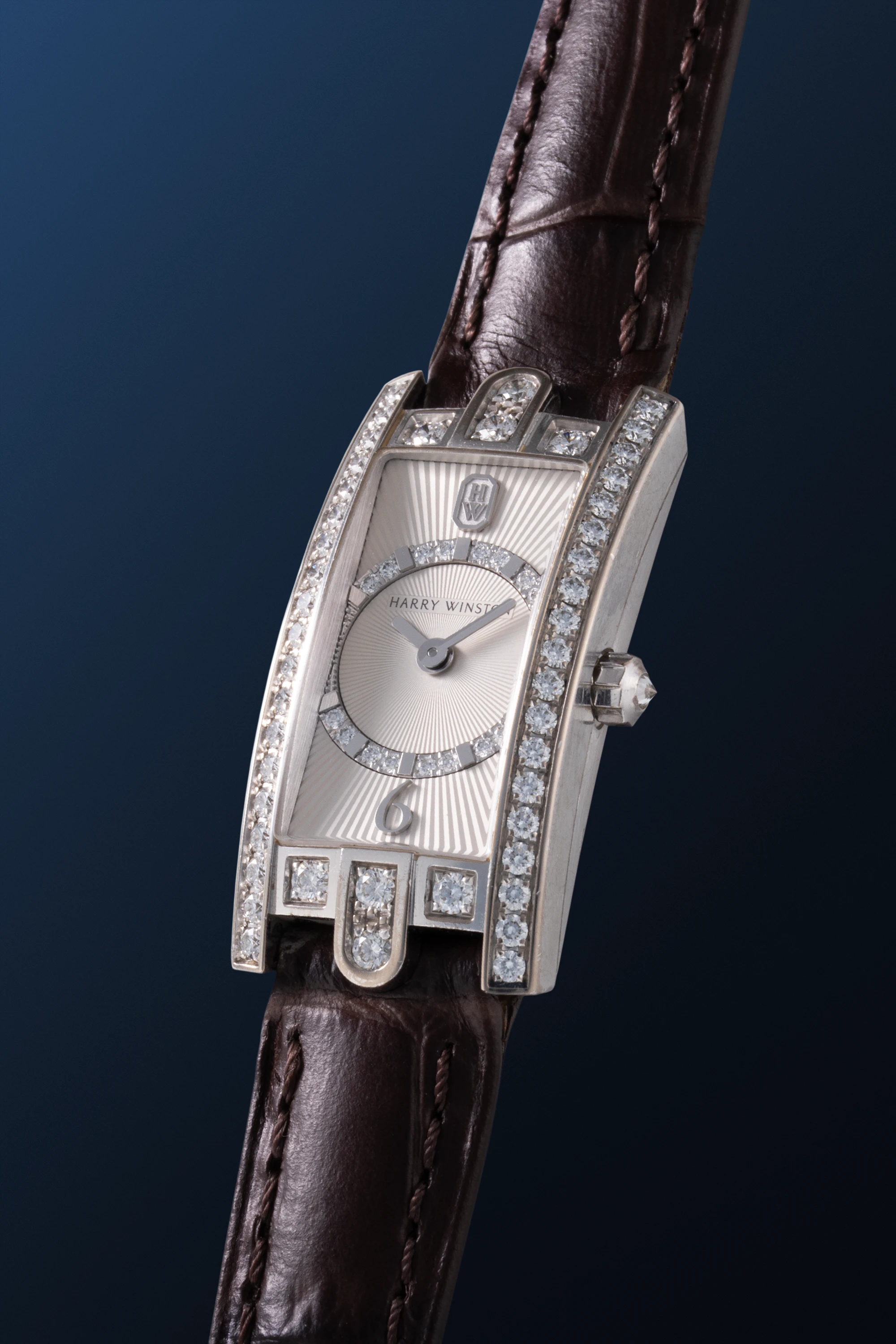 Ladies Watch with Diamonds in 18k White Gold