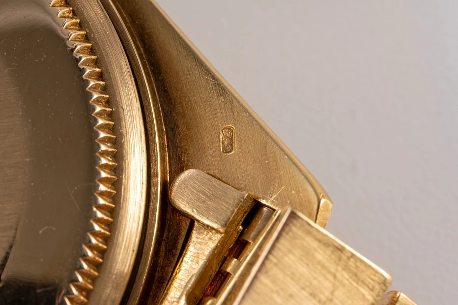 Tropical Dial Day-Date Ref. 18038 in 18k Yellow Gold