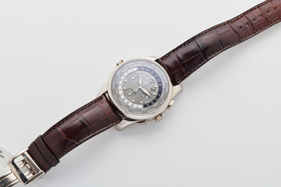 Chronograph World Timer in 18k White Gold