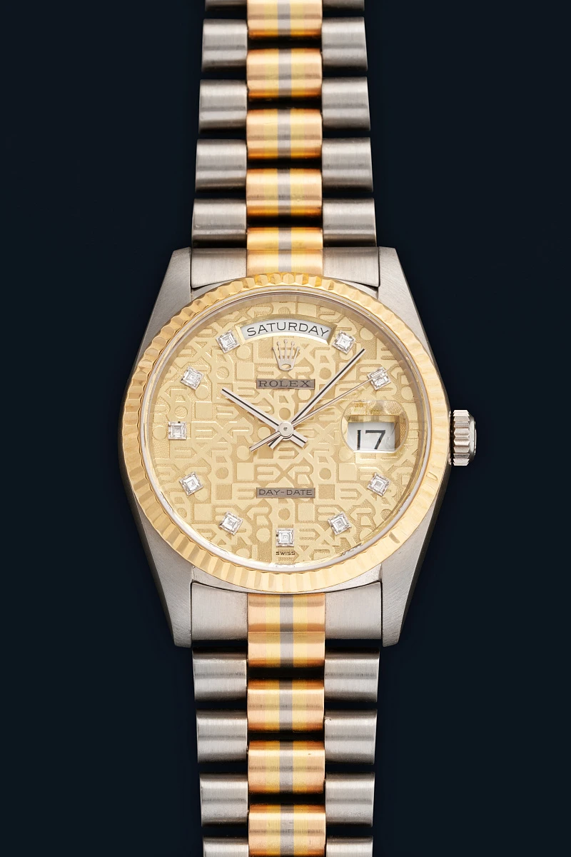 Day-Date Ref. 18239B 'Tridor' in 18k Rose, Yellow, and White Gold