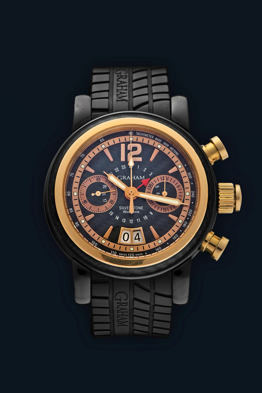 Grand Silverstone Woodcote Steel & 18K Gold