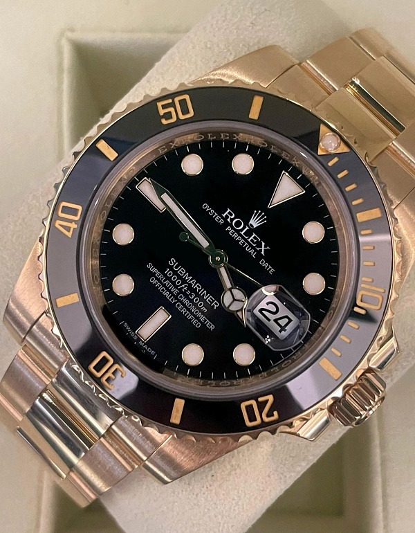 Submariner Date 116618LN Yellow Gold