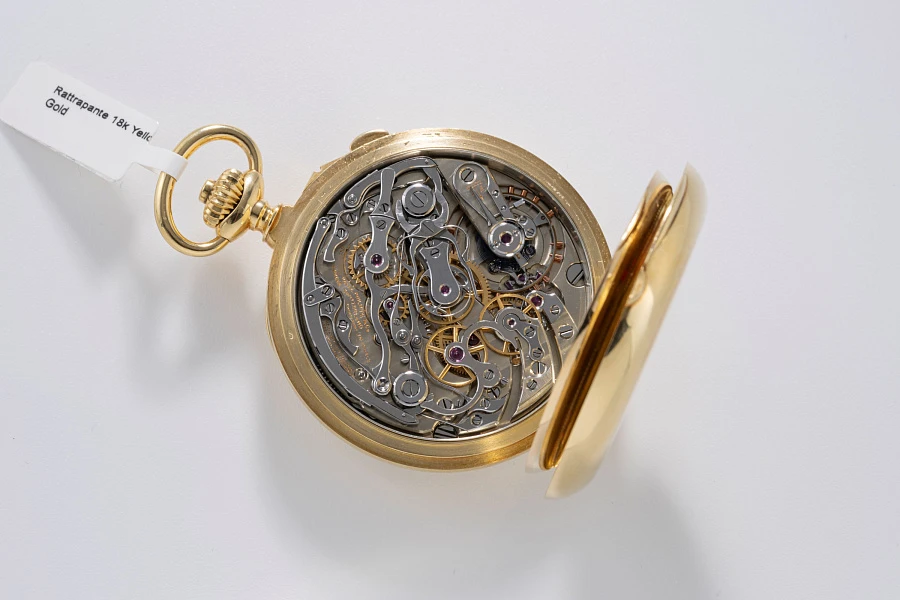 Split-Seconds Chronograph Pocket Watch in 18k Yellow Gold