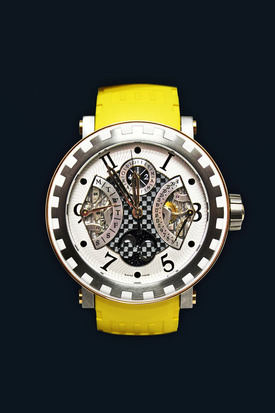 Academia Quantième Perpétuel Sport in Rose Gold and Titanium