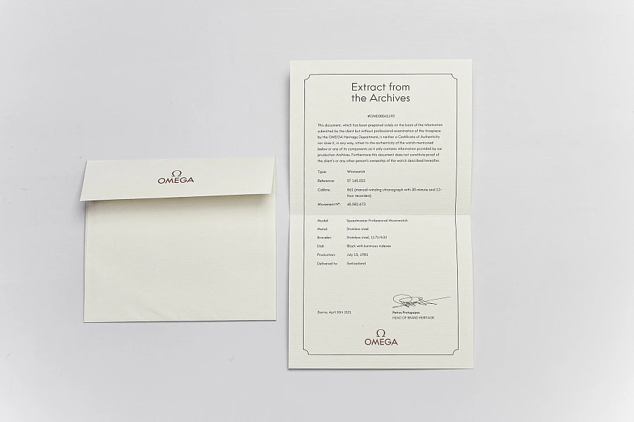 Omega Speedmaster Professional