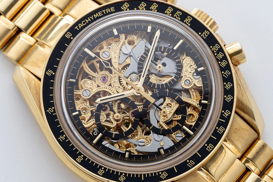 Skeletonized Speedmaster by Armin Strom Ref. 36965081 in 18k Yellow Gold