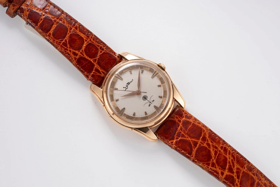 Kingdom of Saudi Arabia Emblem Dial Ref. 6615 in 14k Rose Gold